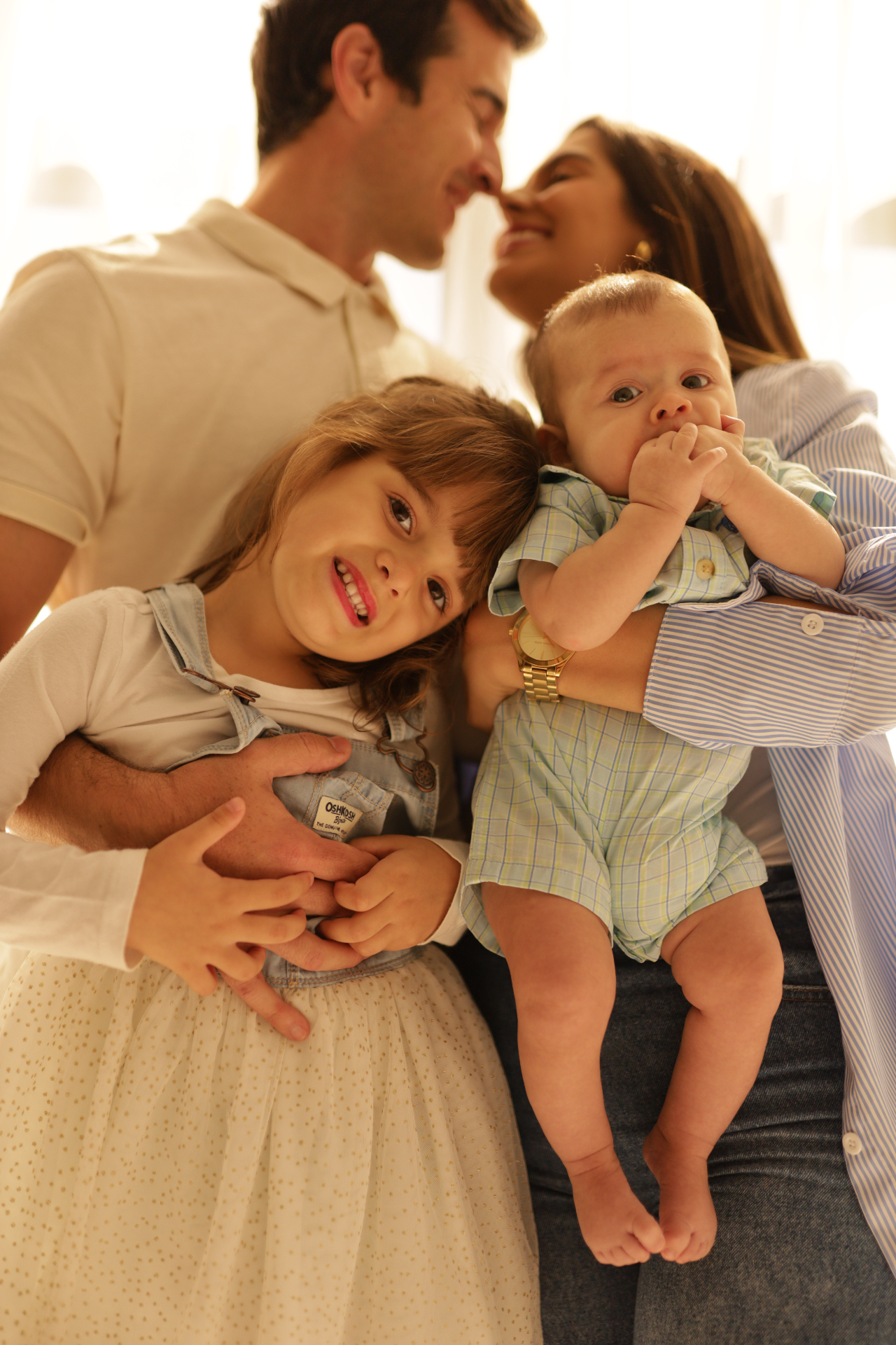 Bianca com a família
