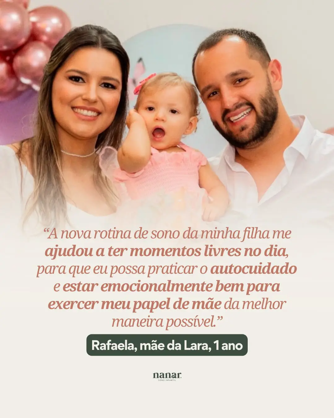 Mãe atendida